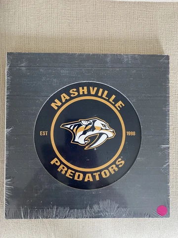 Nashville Predators NHL 12"x12" Logo Wall Plaque Design Man Cave Game Room NEW Cover