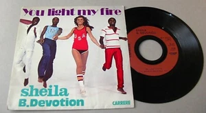 SHEILA B. DEVOTION (SP 45t 7") You light my fire - Imagen 1 de 2