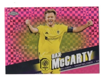 2022 Topps Chrome MLS Pink X-Fractor Dax McCarty Nashville SD No. 176 - Image 1 of 2