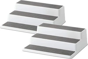 Copco Grey 2 Non-Skid 3-Tier Spice Rack Organizer for Pantry, 2-Pack, 10-Inch - Picture 1 of 1