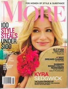 MORE Magazine - July/August, 2010. Kyra Sedgwick. 156 Pages of Women's Issues! - Picture 1 of 1
