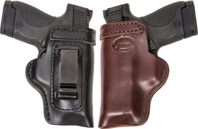 HD Concealed RH LH OWB IWB Leather Gun Holster For Glock 42 w/ Laserlyte - Image 1 of 2