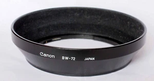 Canon BW-72 lens hood for FD 17mm, 20mm, 24mm, 28-85mm and 35-105mm lenses. - Picture 1 of 2