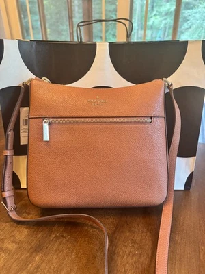 Kate Spade Leila Swingpack 斜挎包 邮差包 单肩包 姜饼 皮革 — 第 1/4 张图片