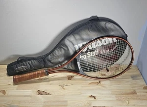 Red Wilson Ace 4 1/2 L4 racquet Midsize W/ Brown grip w/ Case - Picture 1 of 16