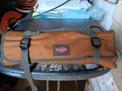 Fiber Optic Tools in a Bucket Boss 22-Pocket 26 in. Toolkit Bag Roll - Image 1 of 3