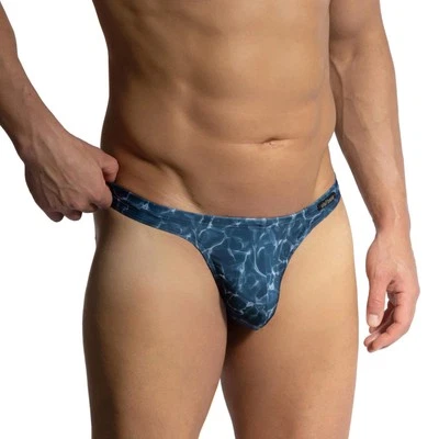Olaf Benz BLU2452 Sun String Hombres Traje de Baño Hombre Tanga Curvilínea Forrado Bolsa tiro bajo Foto 1 de 2