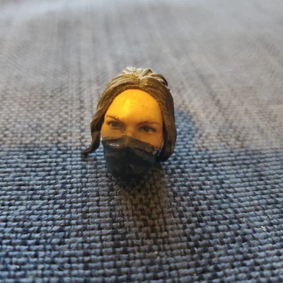 Marvel Legends Elektra (Daredevil PINTADO PERSONALIZADO ALTERADO Cabeza Esculpida Parte Forraje Foto 1 de 2