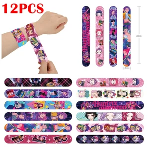 12PCS Kids Devil Hunters Cosplay Slap Bracelets Kpop Slap Wristband Xmas Gifts - Picture 1 of 5