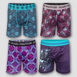 Marvel Black Panther Boys' 4pk Boxer Briefs Spandex Underwear - Picture 1 of 1