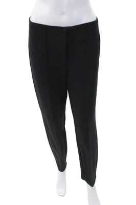 Pantalón Cambio Mujer Pierna Recta Puntada Plisado Cremallera Abotonado Negro Talla 10 Foto 1 de 4