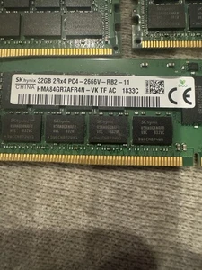 SK HYNIX 32GB 2RX4 PC4-2666V-RB2 RDIMM PAMIĘĆ SERWEROWA HMA84GR7CJR4N-VK partia 7 - Zdjęcie 1 z 2