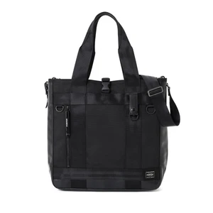 PORTER HEAT 2WAY TOTE BAG BLACK YOSHIDA SHOULDER BAG HANDBAG FROM JAPAN - Picture 1 of 22