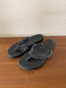 Rainbow Sandalen geflochten dünne Riemen schwarz Damen 7 - Bild 1 von 10