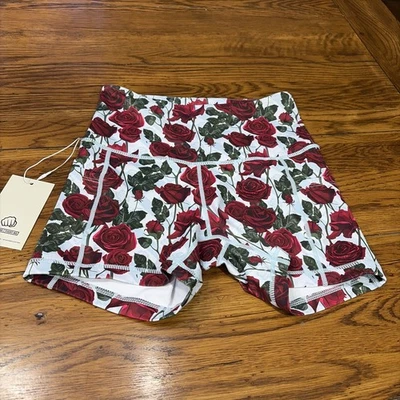 Pantalones cortos Feed Me Fight Me rosas para mujer - talla pequeña nuevos con etiquetas Foto 1 de 4