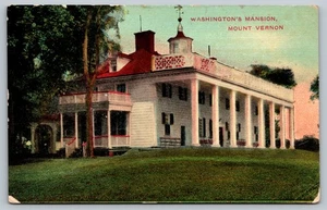 Vintage 1910 Washington's Mansion Mount Vernon Postcard Esperanto Congress - Picture 1 of 2