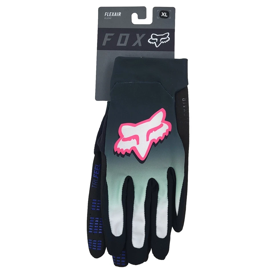 Fox Racing Women's Flexair MTB Gloves Park Edition Size XL Jade W/Pink Logo - Image 1 of 4