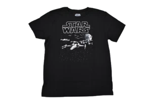 Mini Fine Star Wars Youth Boys X-Wing Fighters Black Tee Shirt New S, XL - Picture 1 of 6