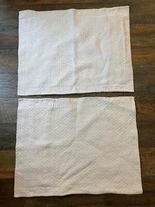 Pair Pottery Barn Matelasse Diamond Pillow Sham - Picture 1 of 12