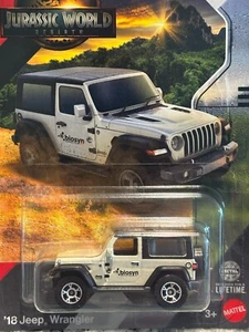 Matchbox 2025 Jurassic World Rebirth 18 Jeep Wrangler - Foto 1 di 1