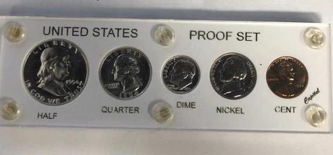 1954 proof set #3 Cover