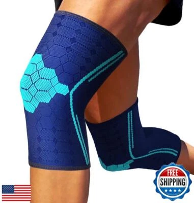 Mangas de compresión de rodilla Sparthos por (par) - Soporte para deportes, correr, jo Foto 1 de 4