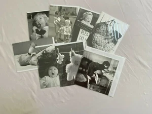 Notecards, blank, 8 fun B&W photographic designs with envelopes with CHILDREN - Picture 1 of 9