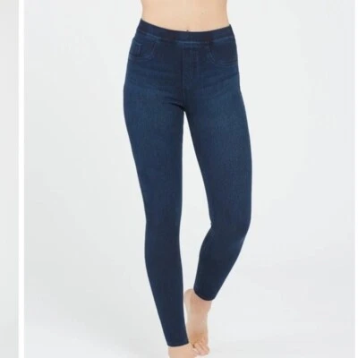 Leggings Spanx Jean- Ish no tornozelo em enxágue com luz de smoighlight tamanho P - Imagem 1 de 4