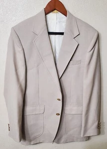 Stafford Mens Light Brown Gold Blazer Jacket Sport Coat 40R - Picture 1 of 6