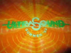 GRATEFUL DEAD 1993 ULTRA SOUND  SYMMETRIA ORANGE SPIRAL TIE DYE T-SHIRT-L-NEW - Picture 1 of 5