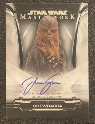 Joonas Suotamo as Chewbacca Topps Star Wars Masterwork FOIL On-Card Auto #/50 - Image 1 of 2