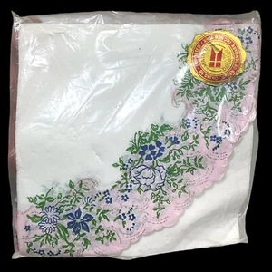 Vintage Svend Jensen Paper Napkins NEW/OLD STOCK Pink Floral Rare - Picture 1 of 4