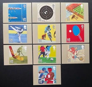 2010 Olympic & Paralympic Games PHQ Cards. 10-Card Full set. Unused. - Picture 1 of 2