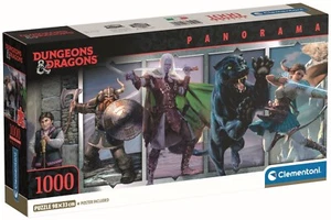 NEW Clementoni Panorama Jigsaw Puzzle 1000 Pieces 39501 Dungeons & Dragons - Foto 1 di 2