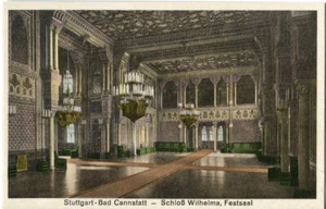 Postal STUTTGART BAD CANNSTATT castillo Wilhelma, salón de fiestas años 10 - Imagen 1 de 1