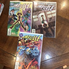 Impulse Comic Book #24,#26,#27 All Signed By Both Artist & Writer Waid,Ramos NM