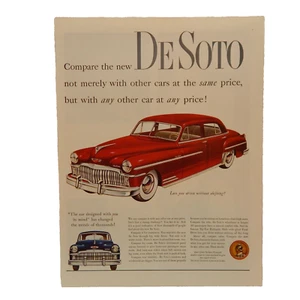 DESOTO CUSTOM SEDAN, CHRYSLER CORP. 1947 COLOR ADVERTISEMENT - Picture 1 of 1