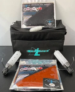 Paquete de bolsa fresca de pesca marina con pelador cangrejo negro pasta y alimentadores marinos - Imagen 1 de 12