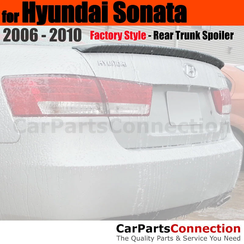 Painted Trunk Spoiler For 2006-2010 Hyundai Sonata Flush Lip K1 BRIGHT SILVER - Image 1 of 1