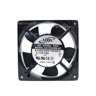 ADDA AA1252MB-AT Axial Fan AC 220-240V 0.11/0.10A 120*120*25mm Cooling Fan 2Pin - Image 1 of 2