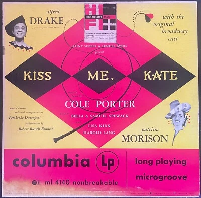"Kiss Me Kate" Original Broadway Cast | Cole Porter | 1954 vinyl reissue | VG - Image 1 of 4