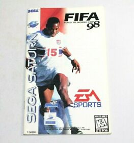 FIFA Road to the World Cup 98 Sega Saturn Instruction Manual Only! Rare! Nice!