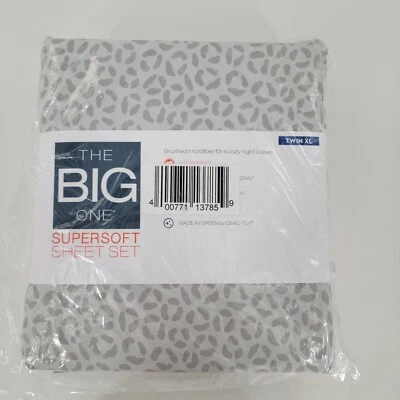 Juego de sábanas The Big One® Super Soft Twin XL de 3 piezas con fundas de almohada ~ patrón animal Foto 1 de 2