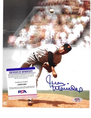 JUAN MARICHAL San Francisco Giants Signed Autographed 8X10 PSA COA Photograph - Image 1 of 2