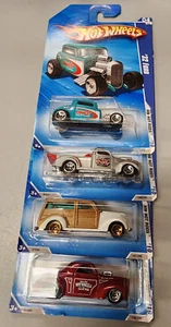 Lote de 4 ~ 2010 Hot Wheels HW Hot Rods Willys, 32, 37 y 40 Ford - Imagen 1 de 15