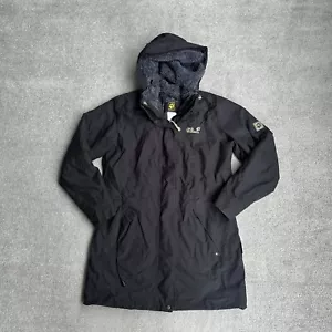 JACK WOLFSKIN Damen Jacke Winterparka Gr M Outdoor Parka Windjacke 14816 Schwarz - Bild 1 von 12