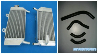 Radiador e mangueira de alumínio preto para Honda CRF250X CRF250R 2004-2013 05 06 07 08 - Imagem 1 de 4