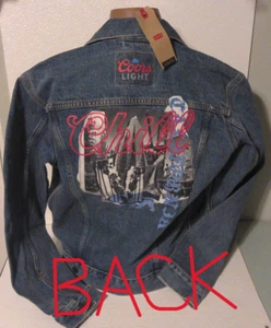 Levi’s Jean Jacket Coors Light Chill California Size Med NEW With Tags Promo - Picture 1 of 3