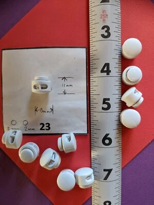 Pequeño Mini BLANCO Cerradura de Cable, Palanca, Suministros de Artesanía, Tipo de Tambor, Juego de 10 Pack Foto 1 de 2