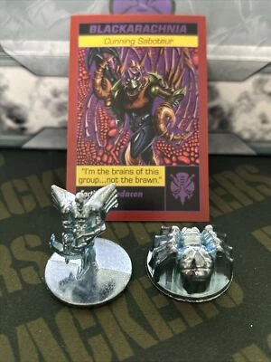 Beast Wars Transformers Blackarachnia Black Widow Spider 1 cartão e 2 fichas de metal - Imagem 1 de 4